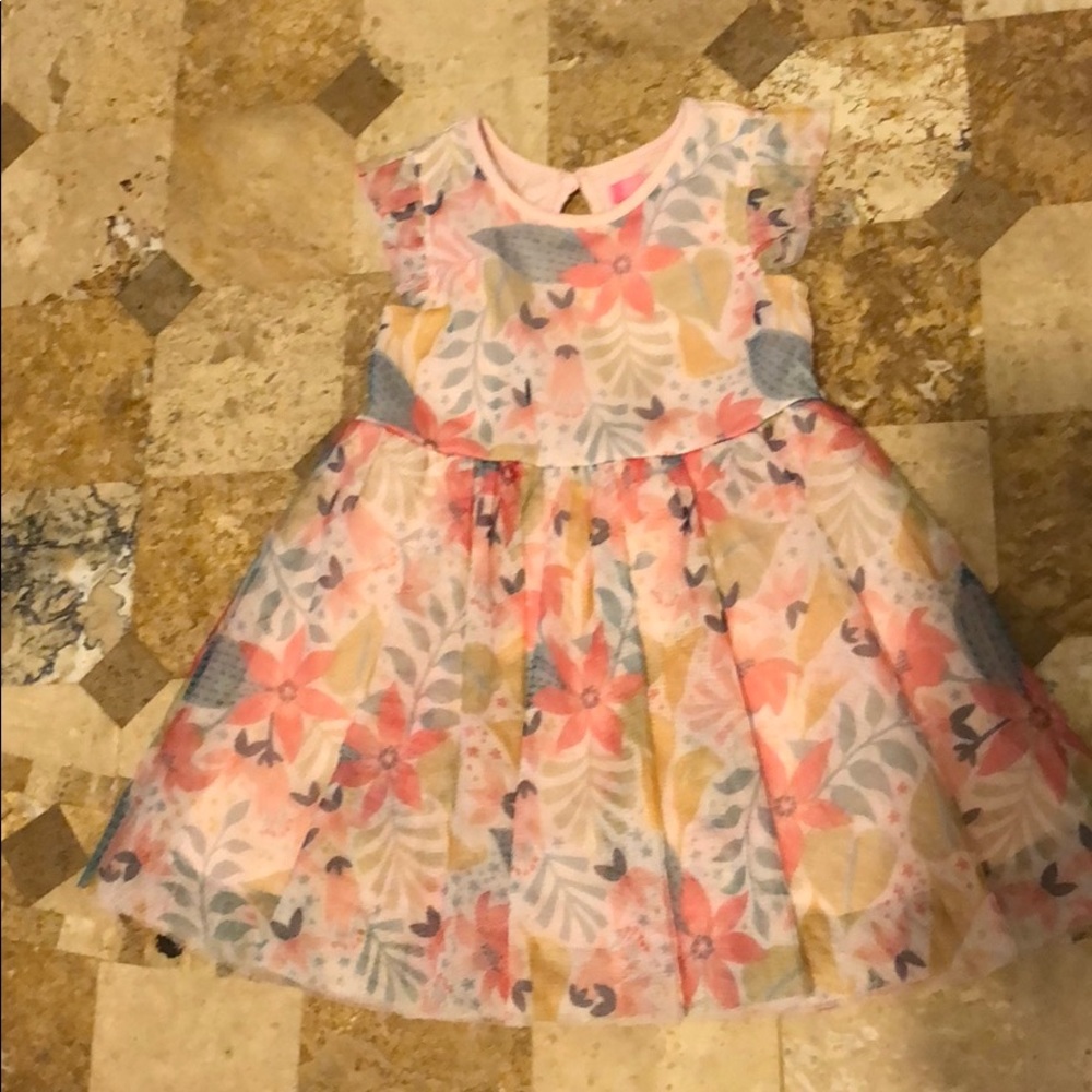 Isaac Mizrahi floral cotton lined dress.